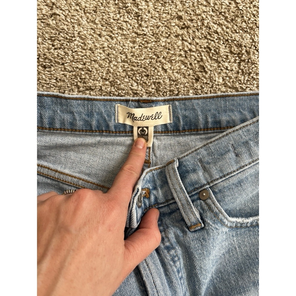Madewell the Perfect Vintage Denim Jeans Medium Light Wash Straight 28 High Rise - Picture 2 of 9